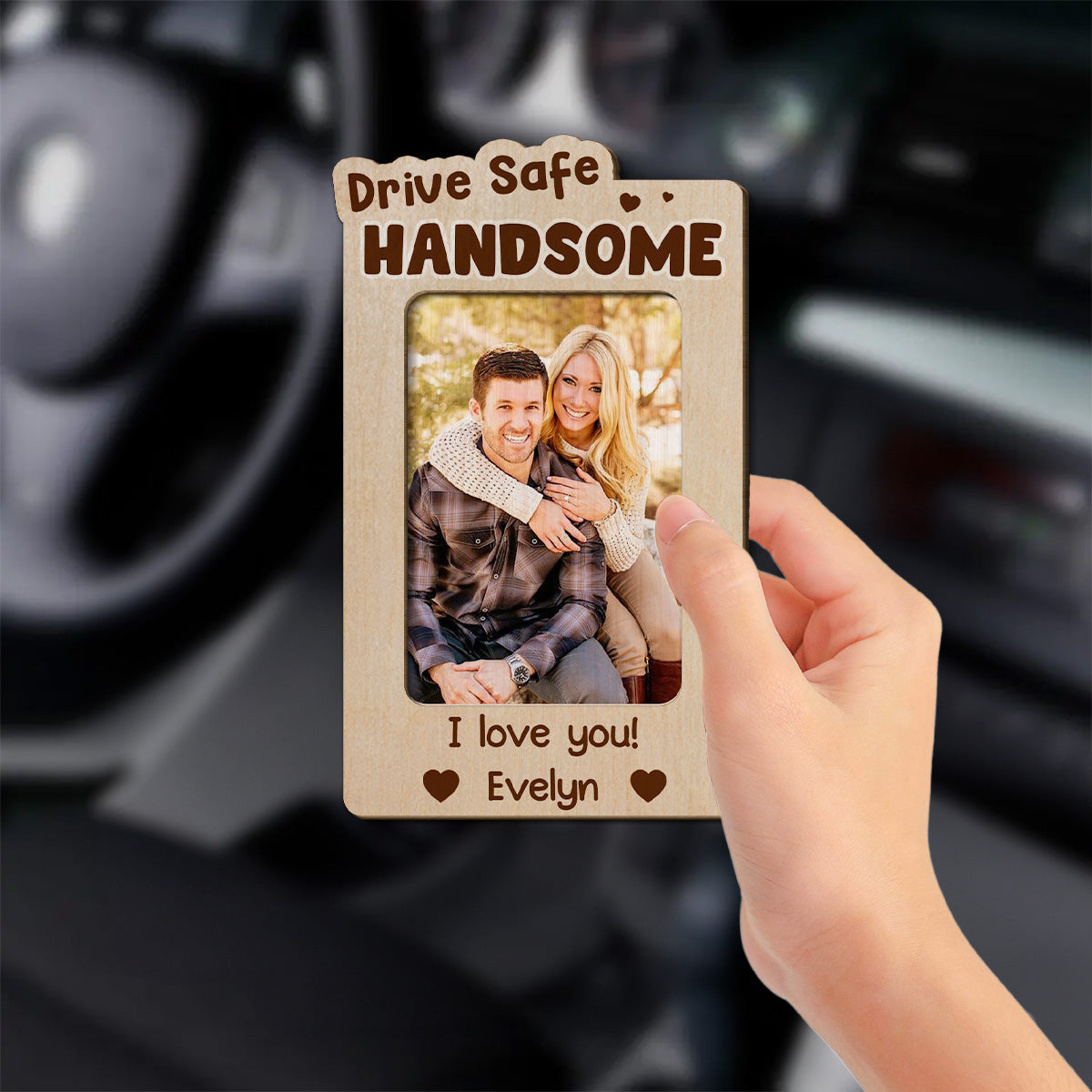 I Love You - Personalized Custom Car Visor Clip