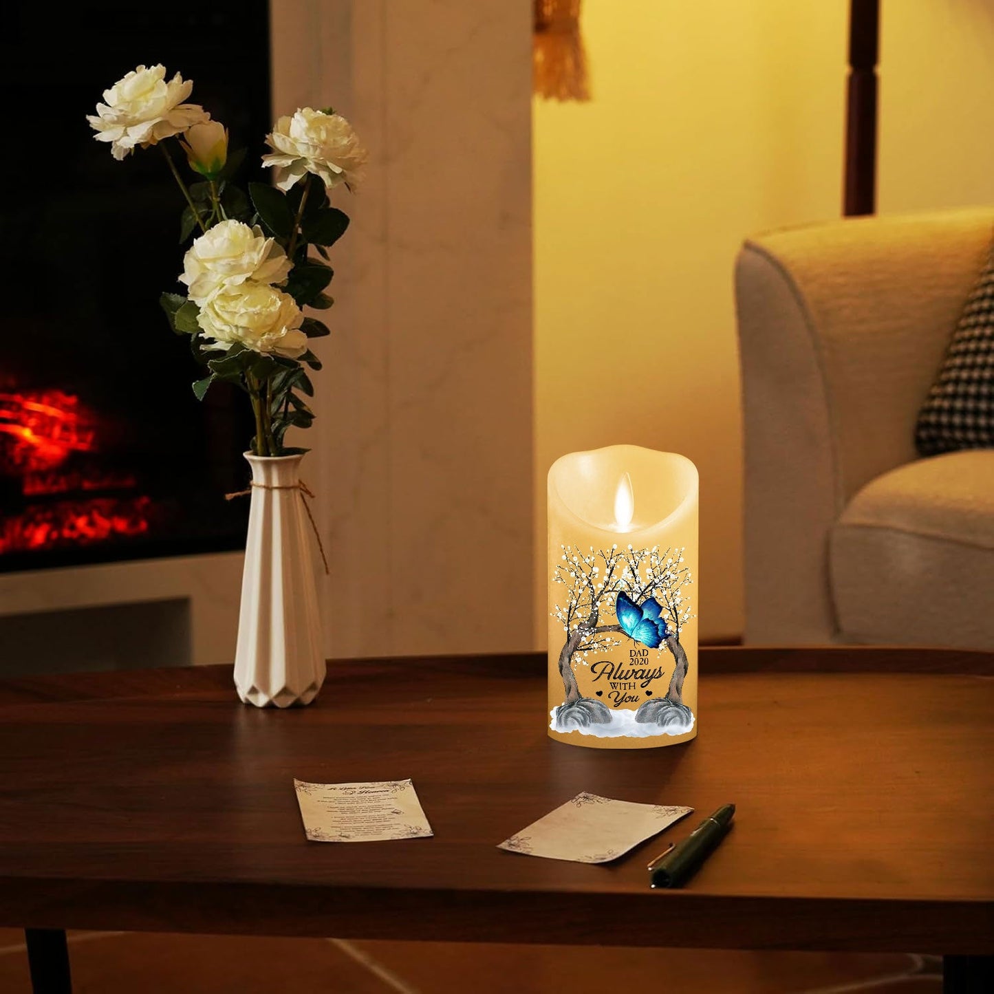 Forever Loved - Personalized Custom LED Candle