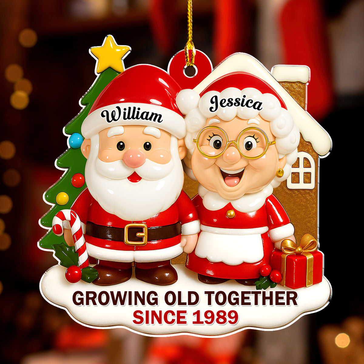 Together Under The Tree - Personalized Custom Acrylic Ornament