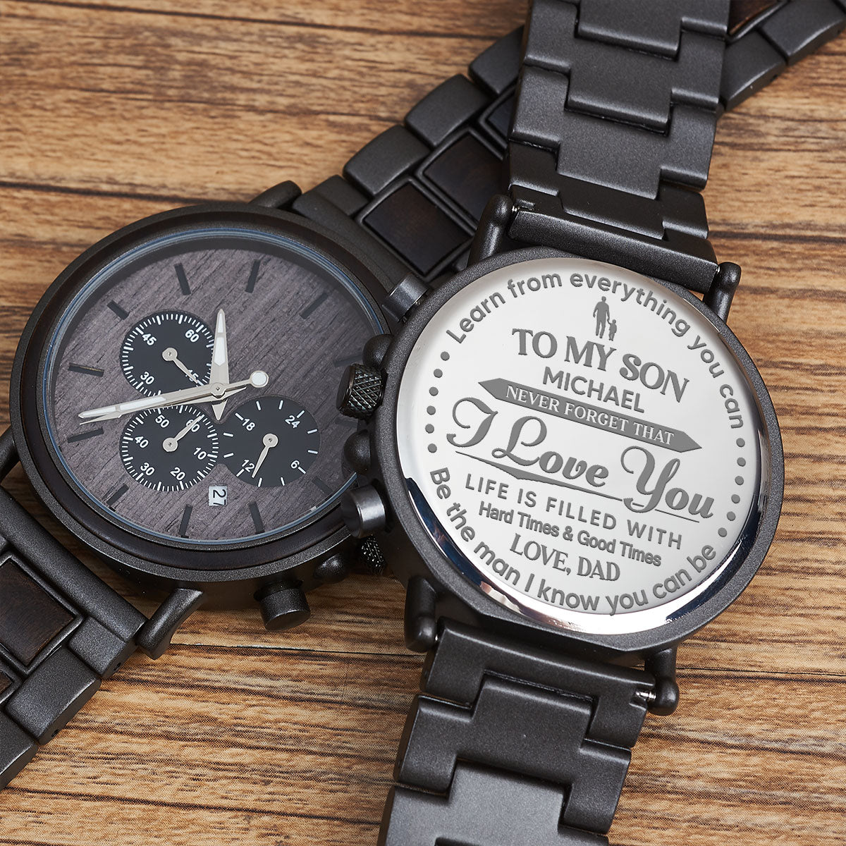 Never Forget That - Personalized Engraved Wooden Watches GQ026