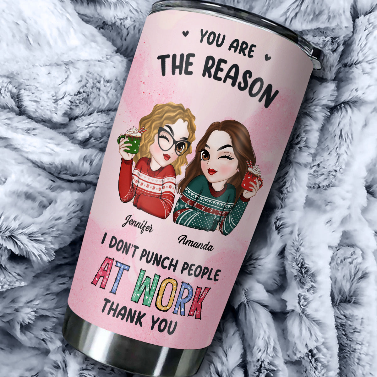 Friendships May Start At The Workplace - Personalized Custom Tumbler