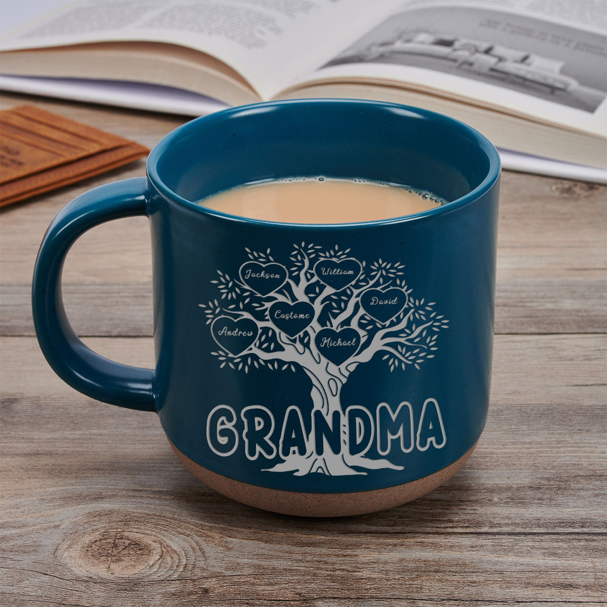 Blessed To Be Called Grandma - Personalized Custom Engraved Pottery Mug