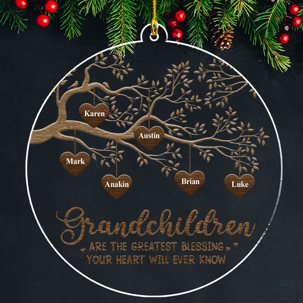 The Greatest Blessing - Personalized Custom Acrylic Ornament