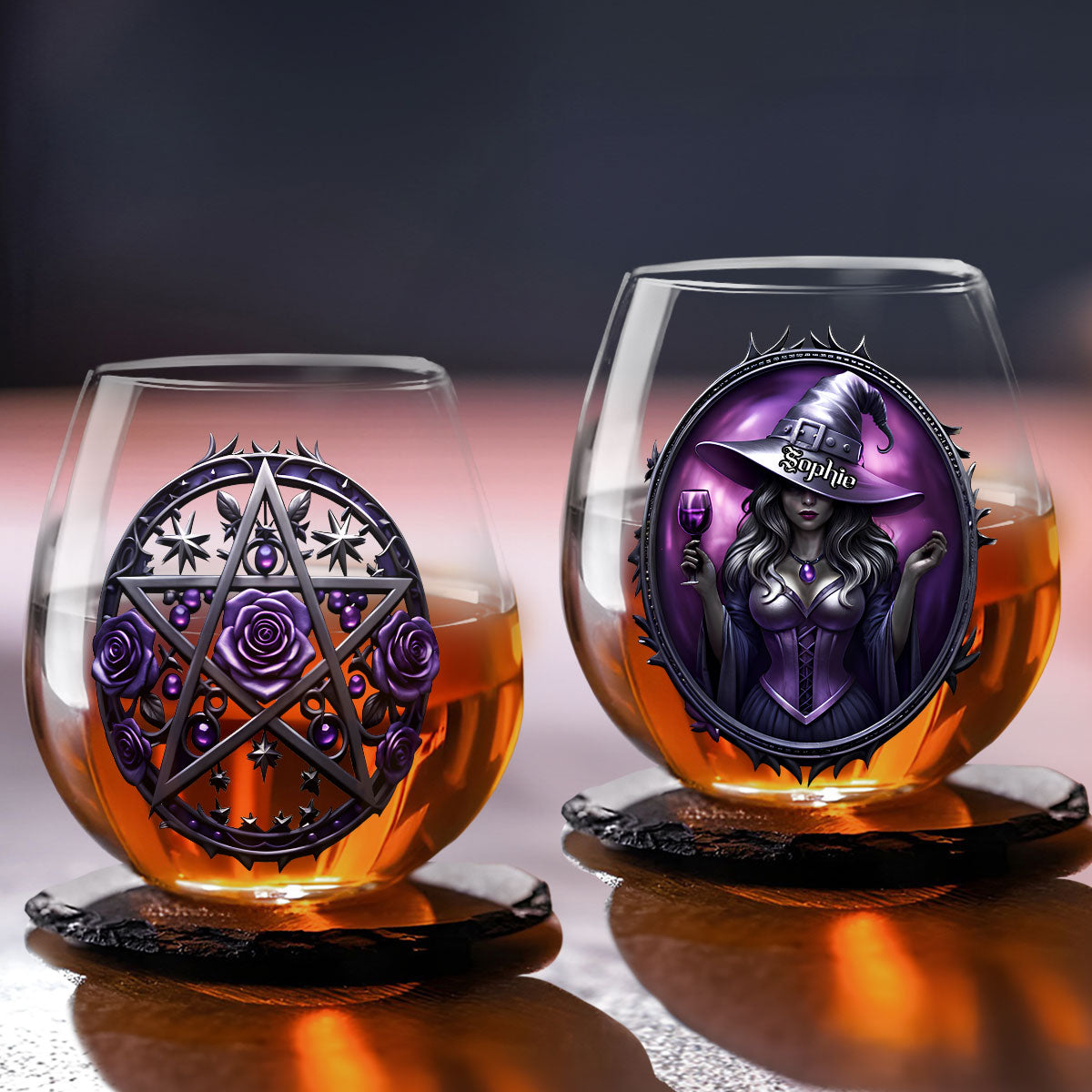 Twinning With My Bestie - Personalized Custom Wine Glass