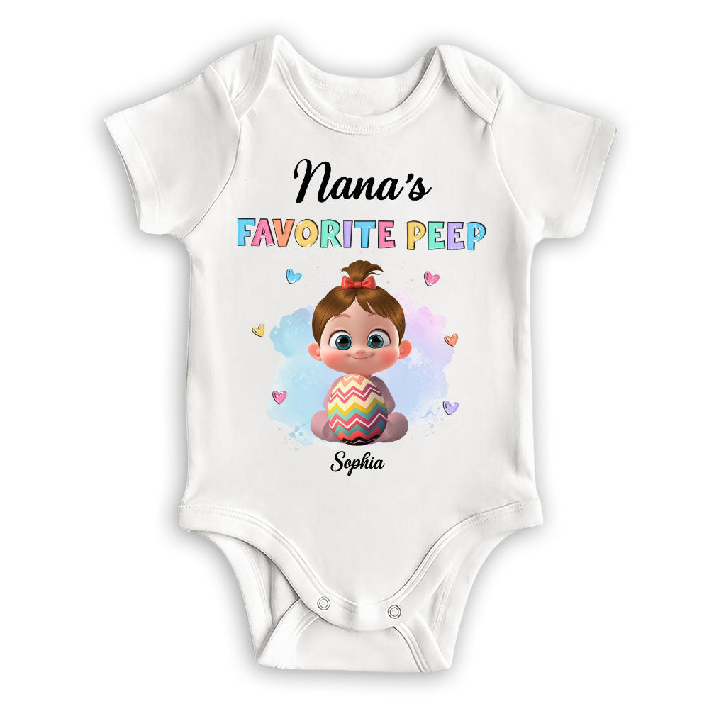 Grandma Favorite Peep - Personalized Custom Baby Onesie