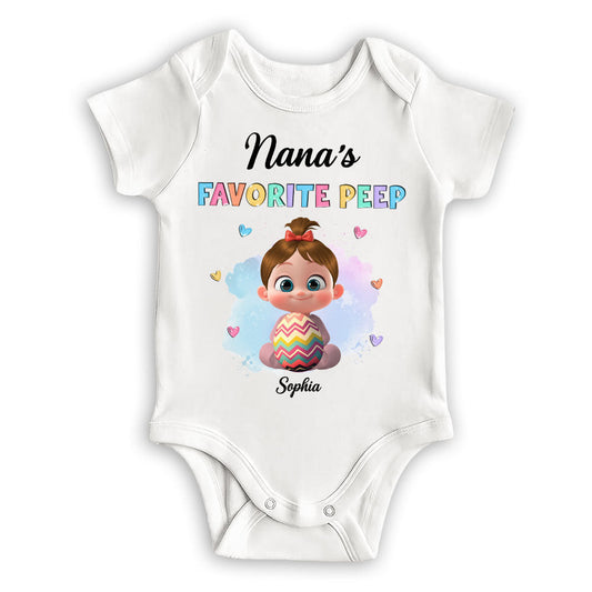 Grandma Favorite Peep - Personalized Custom Baby Onesie