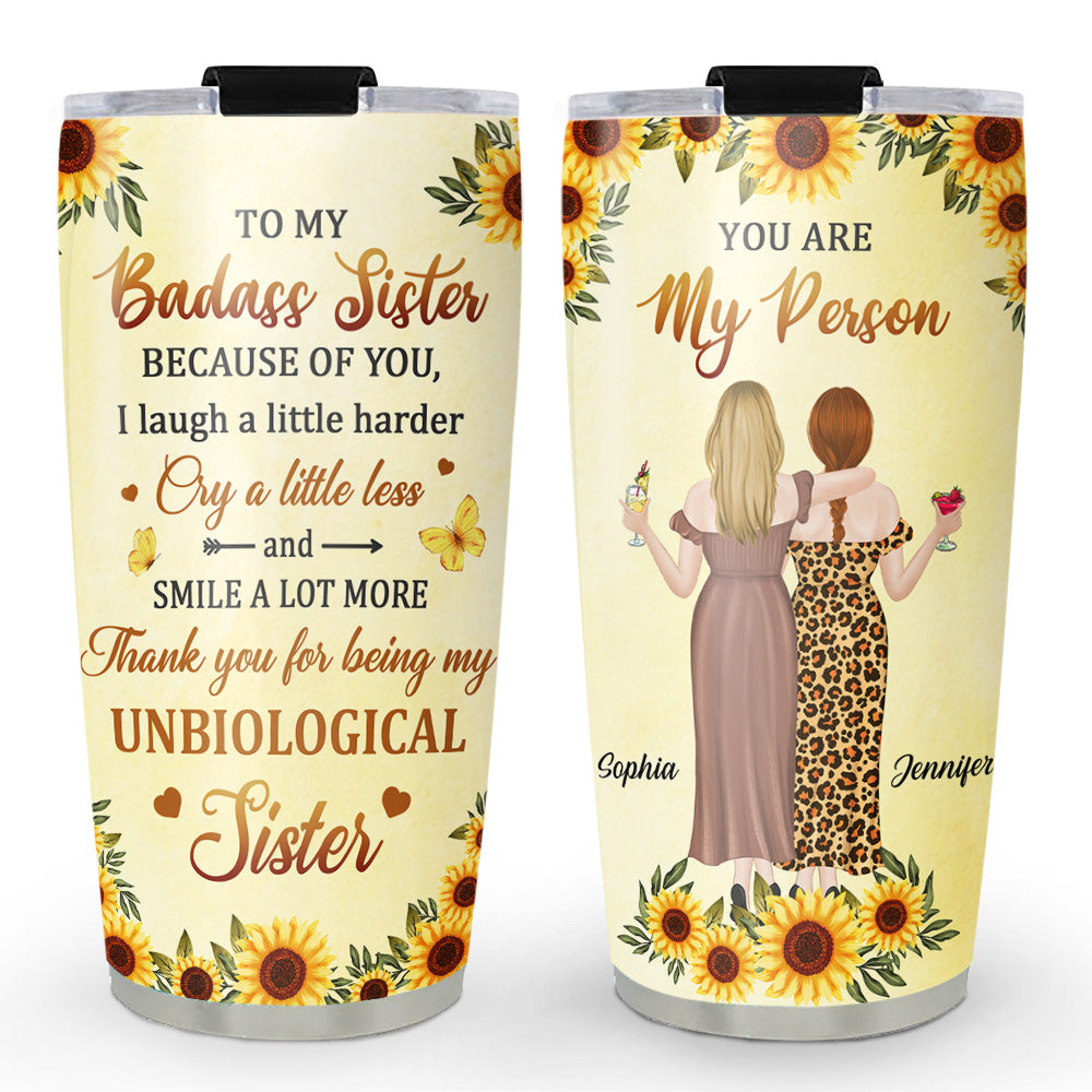 To My Badass Bestie - Personalized Custom Tumbler