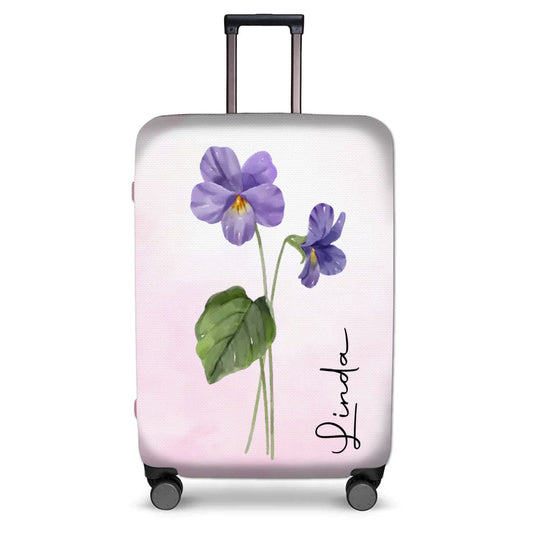 Travel Girl - Personalized Custom Luggage Cover