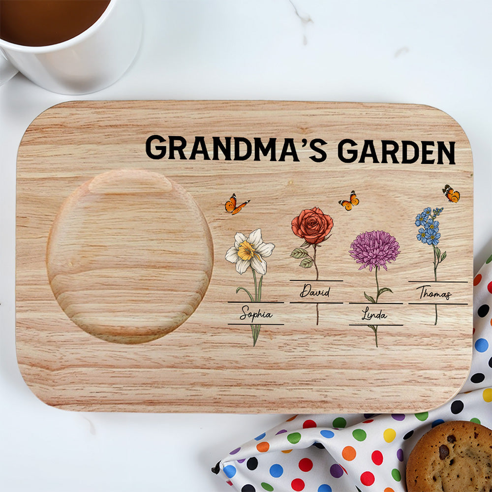 Grandma Garden - Personalized Custom Wooden Treat Board