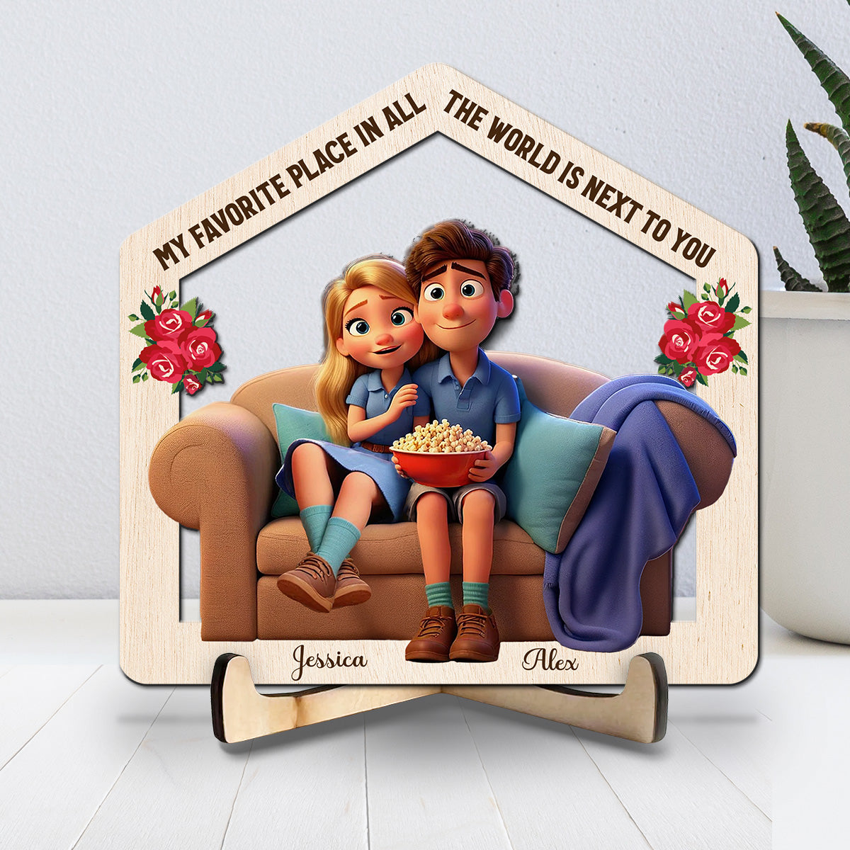 Our Home - Personalized Custom Wooden Plaque