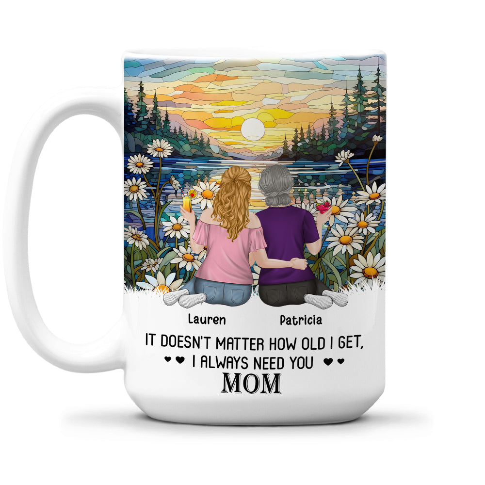 I Always Need You Mom - Personalized Custom Coffee Mug
