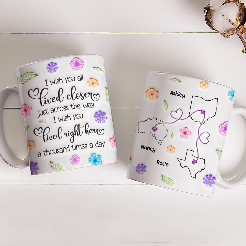 Wish We Were Together Always - Personalized Custom 3D Inflated Effect Mug