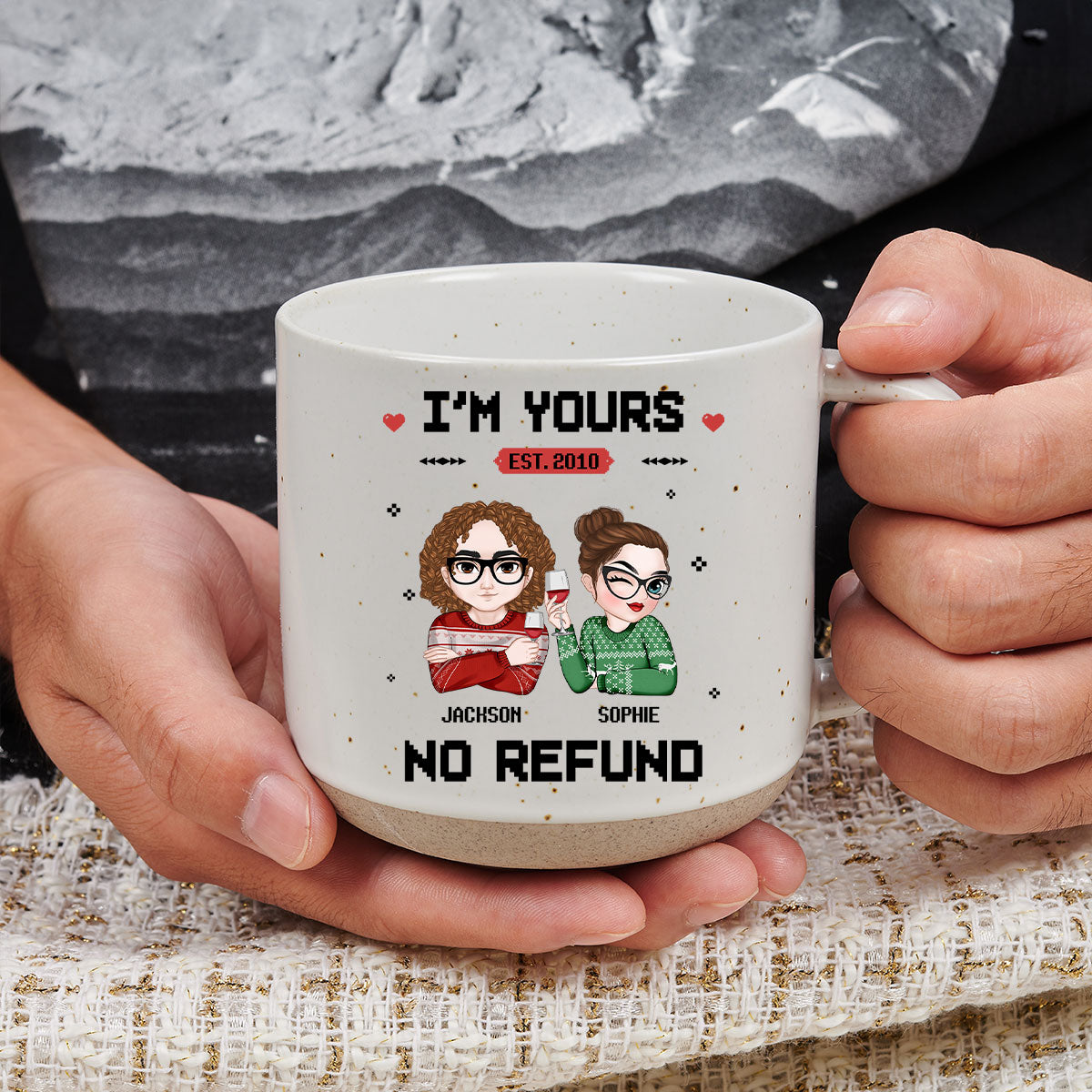 I Am Yours - Personalized Custom Pottery Mug