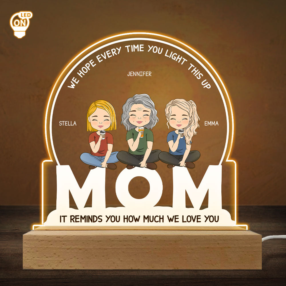 How Much I Love You - Personalized Custom LED Light