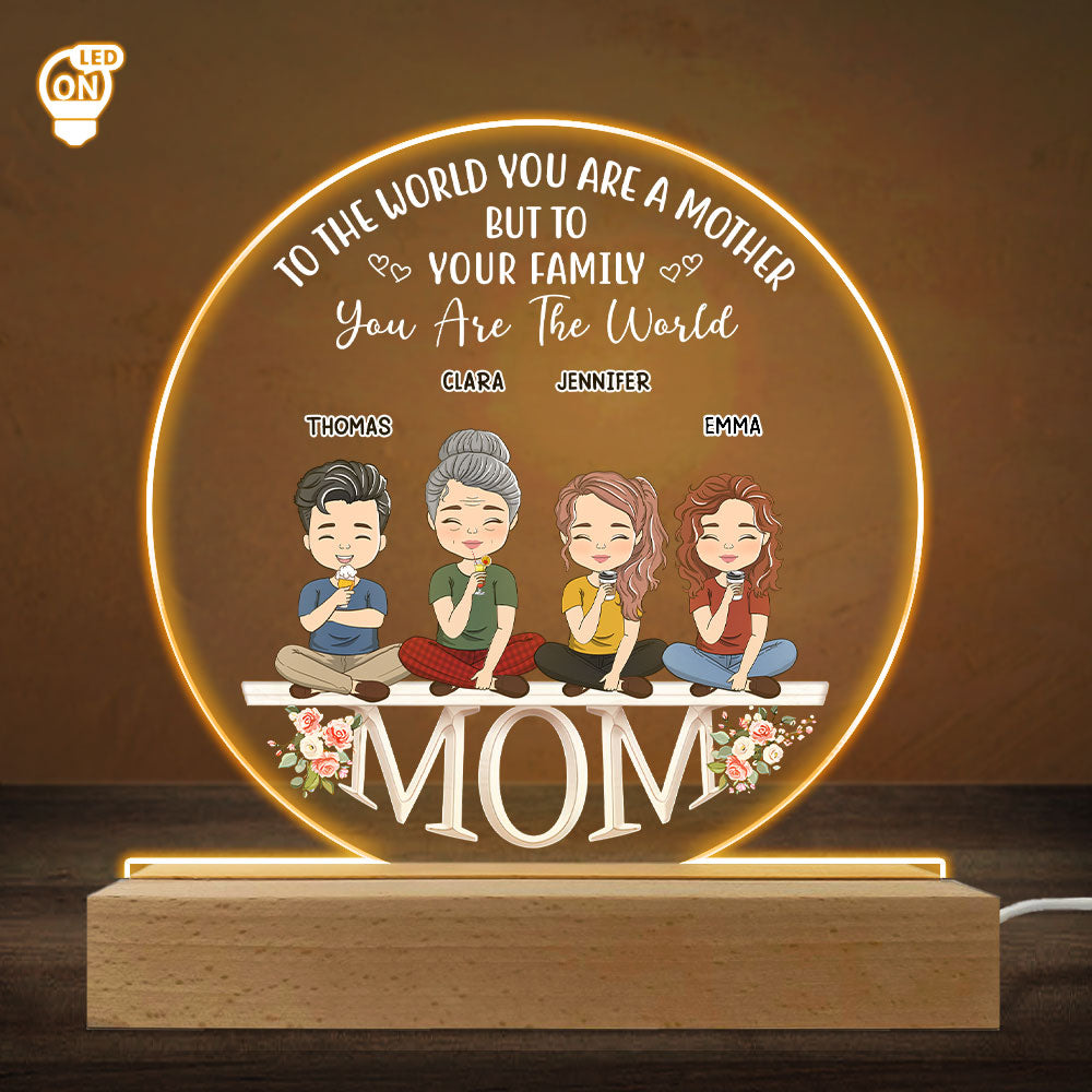 Loving Gift For Mommy - Personalized Custom LED Light