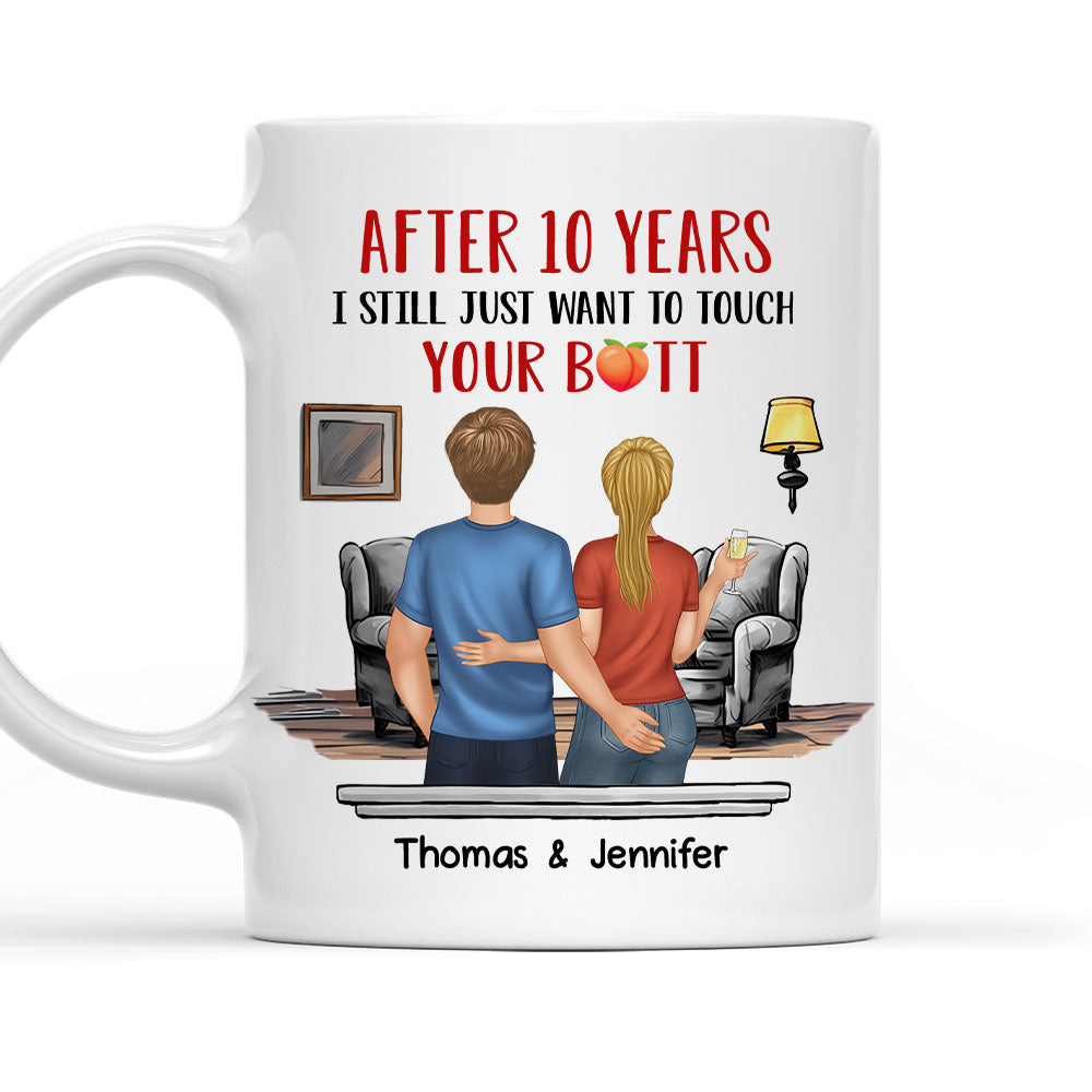 Touch Your Butt - Personalized Custom Coffee Mug