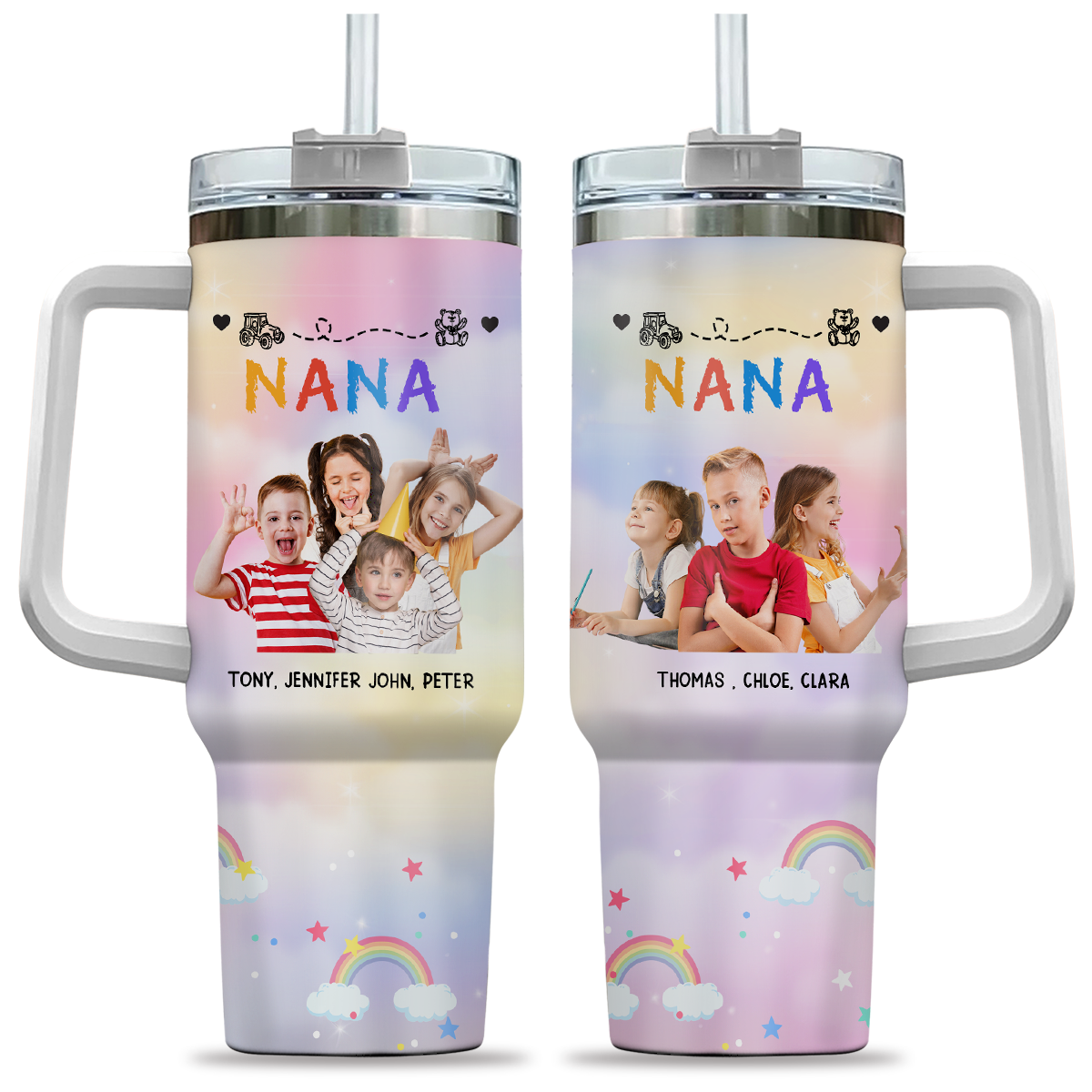 Nana Mama Mommy Grandma - Personalized Custom 40 Oz Tumbler