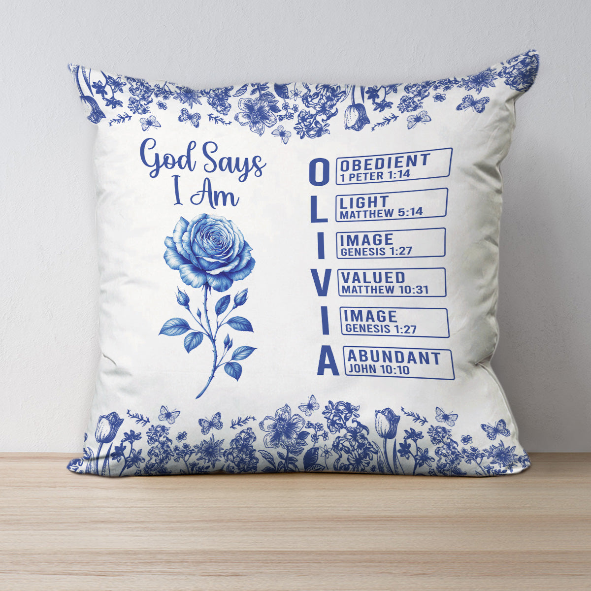 God Says You Are - Personalized Custom Pillow