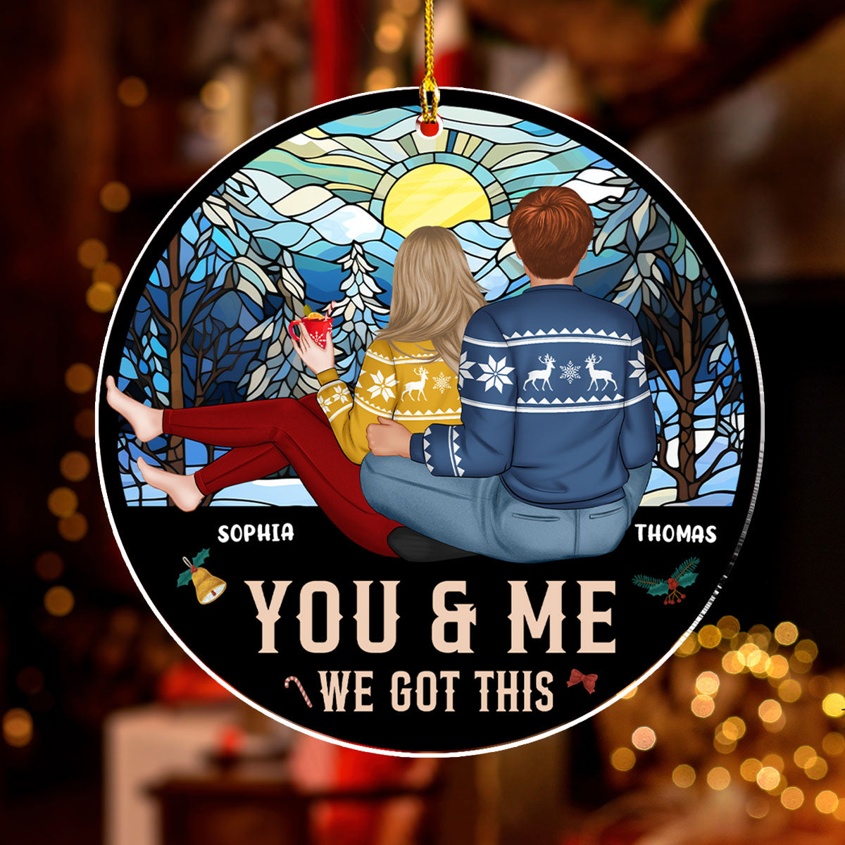 Me And You - Personalized Custom Acrylic Ornament