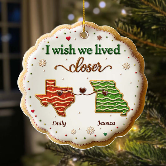 Sweet Friendship - Personalized Custom 3D Effect Acrylic Ornament