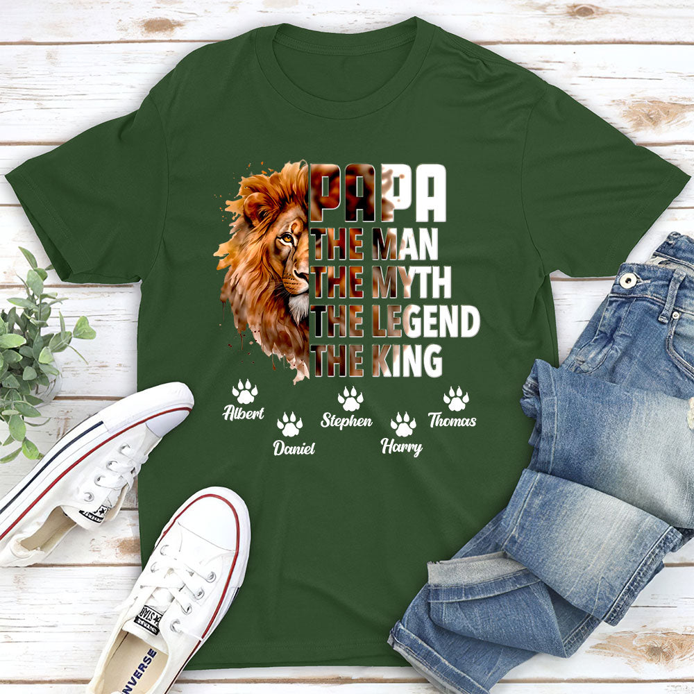 Dad Is The King - Personalized Custom Shirt