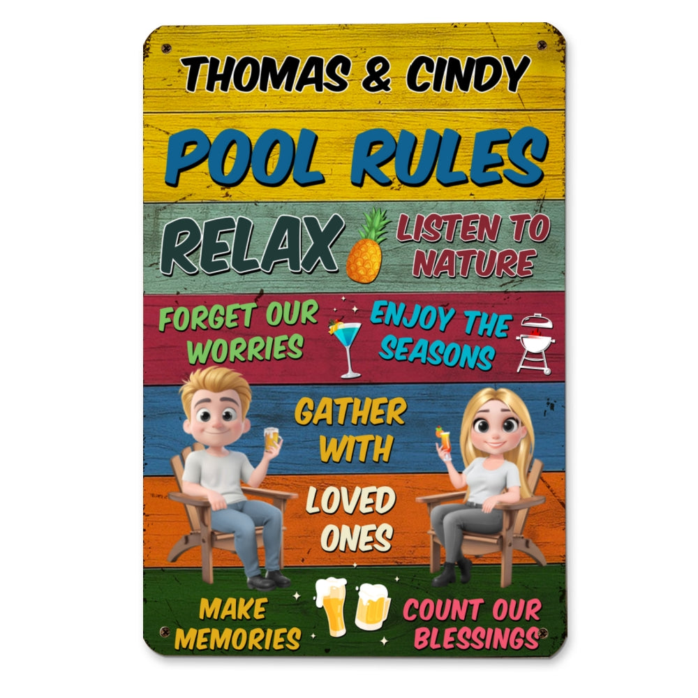 Summer Time - Personalized Custom Metal Sign