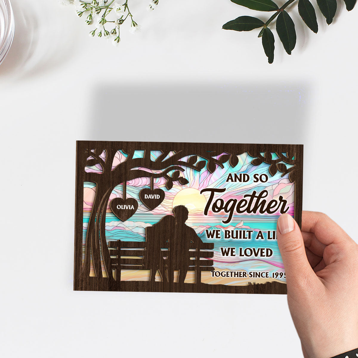 Built A Life - Personalized Custom Wooden Plaque