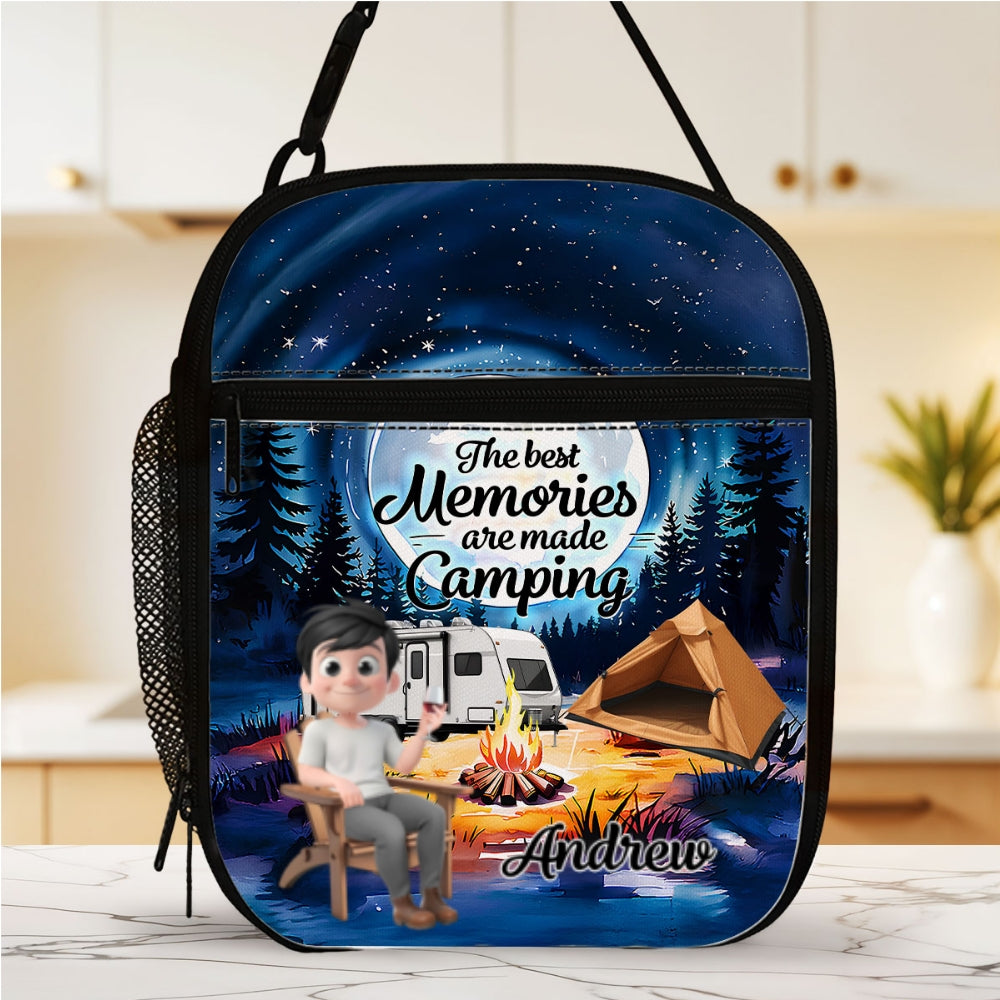 The Best Memories Are Made Camping - Personalized Custom Insulated Lunch Bag