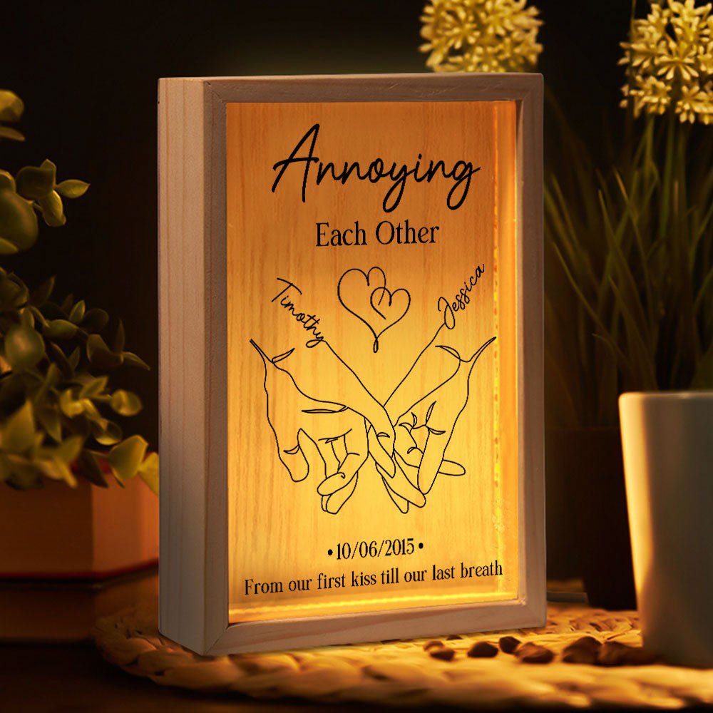 Annoying Each Other Forever Couple - Personalized Custom Frame Light Box