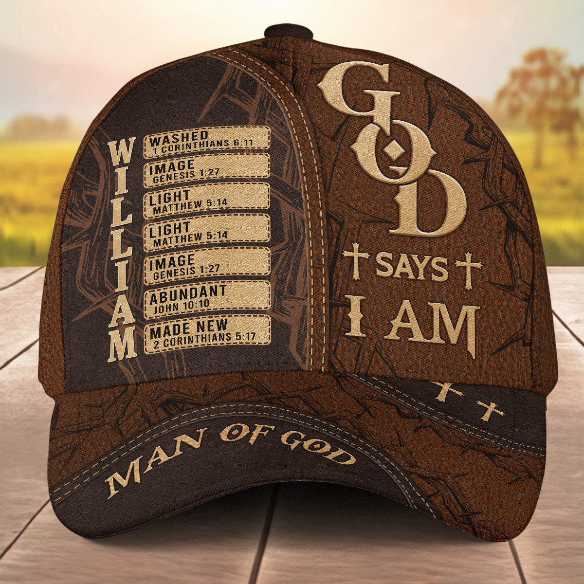 God Says I Am - Personalized Custom Classic Cap