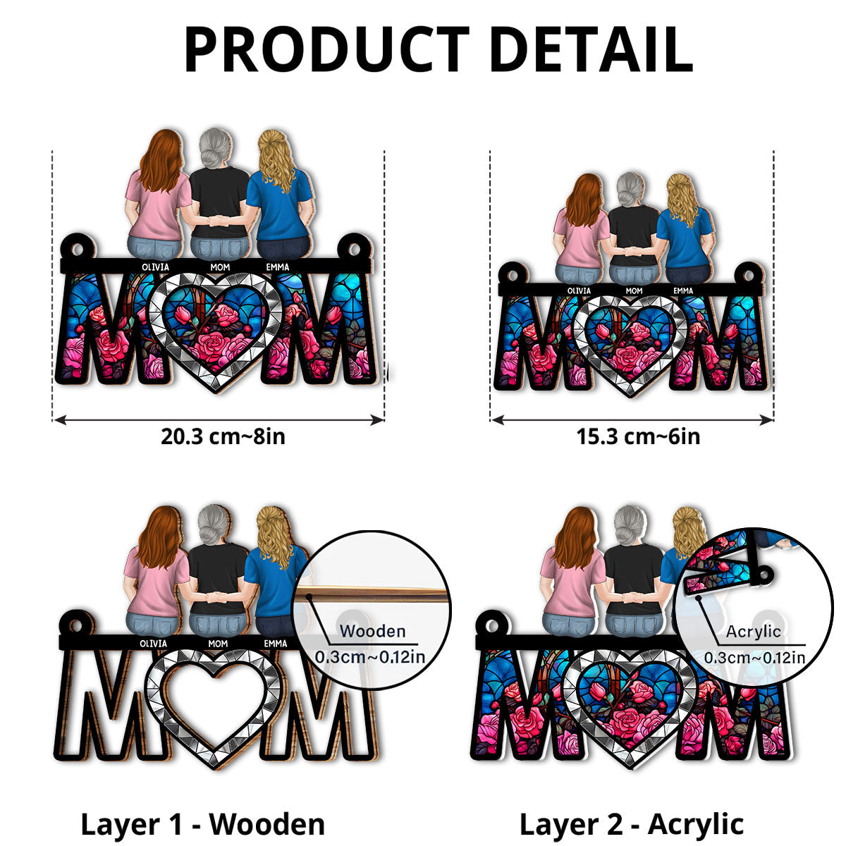 Best Mom Ever - Personalized Custom Suncatcher