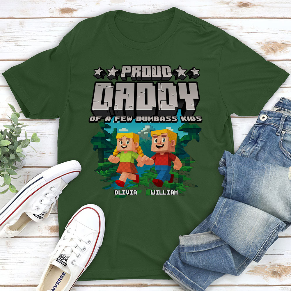 Proud Grandfather Of Few Kids - Personalized Custom Shirt
