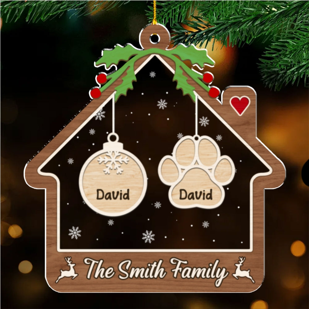 Loving Home - Personalized Custom Acrylic Ornament