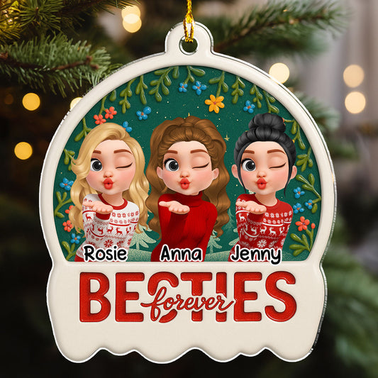 Snow Besties - Personalized Custom Acrylic Ornament