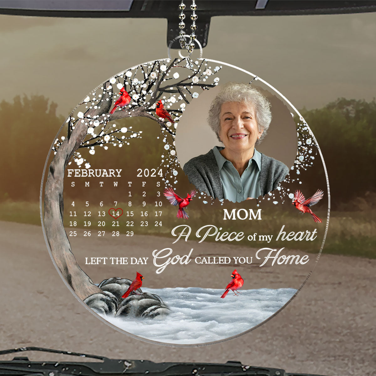 My Heart Changed Forever - Personalized Custom Car Ornament