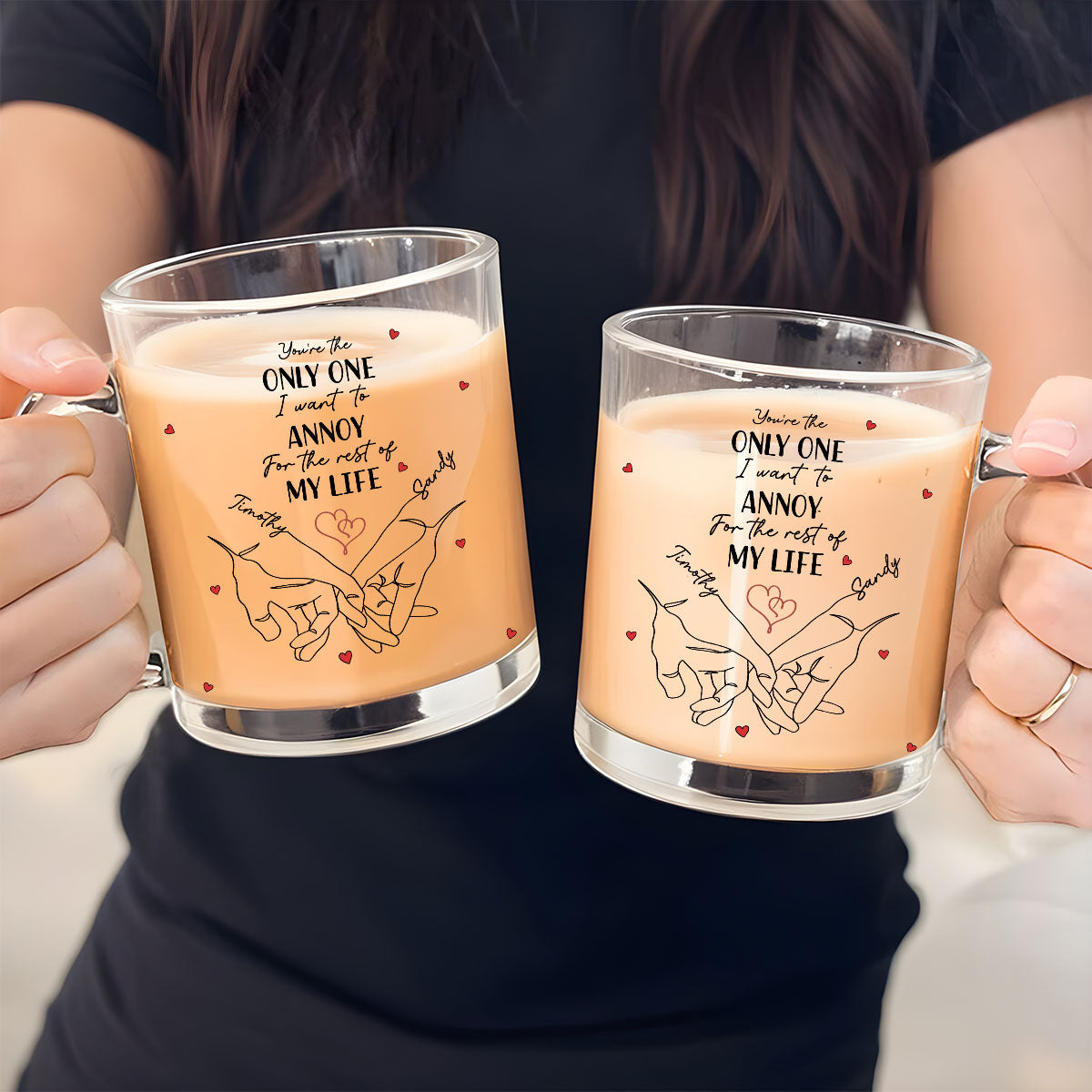 I Met You I Loved You - Personalized Custom Glass Mug