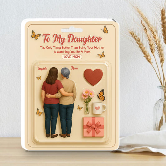 To My Daughter From Mom - Personalized Custom Acrylic Plaque