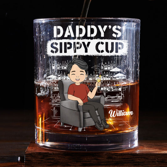 Dad Sippy Cup - Personalized Custom Whiskey Glass