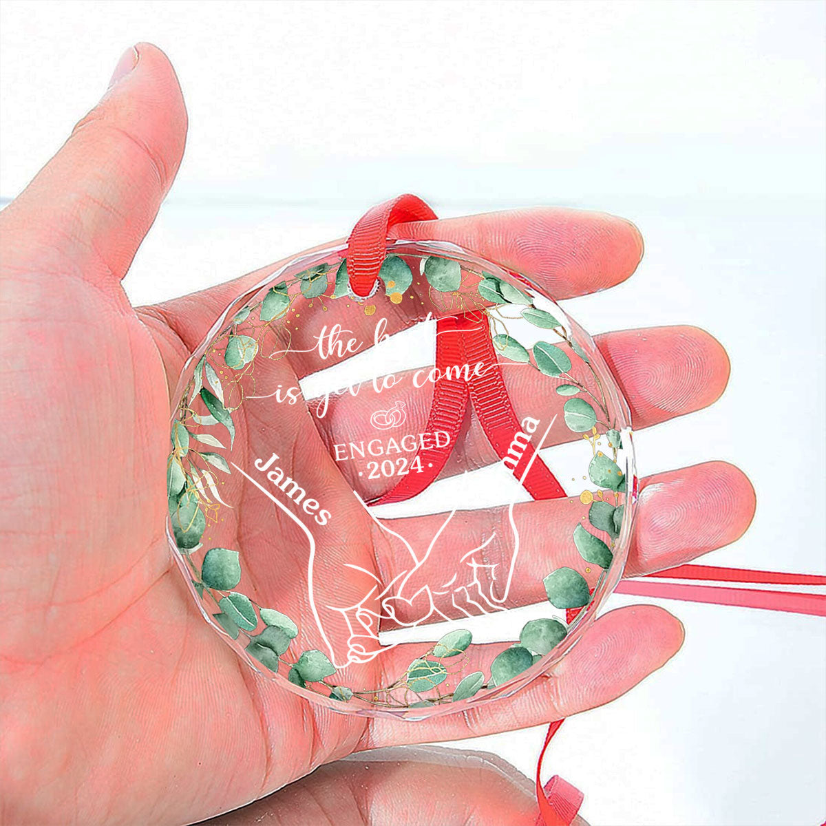 Life Is Better When We Grow Old Together - Personalized Custom Glass Ornament