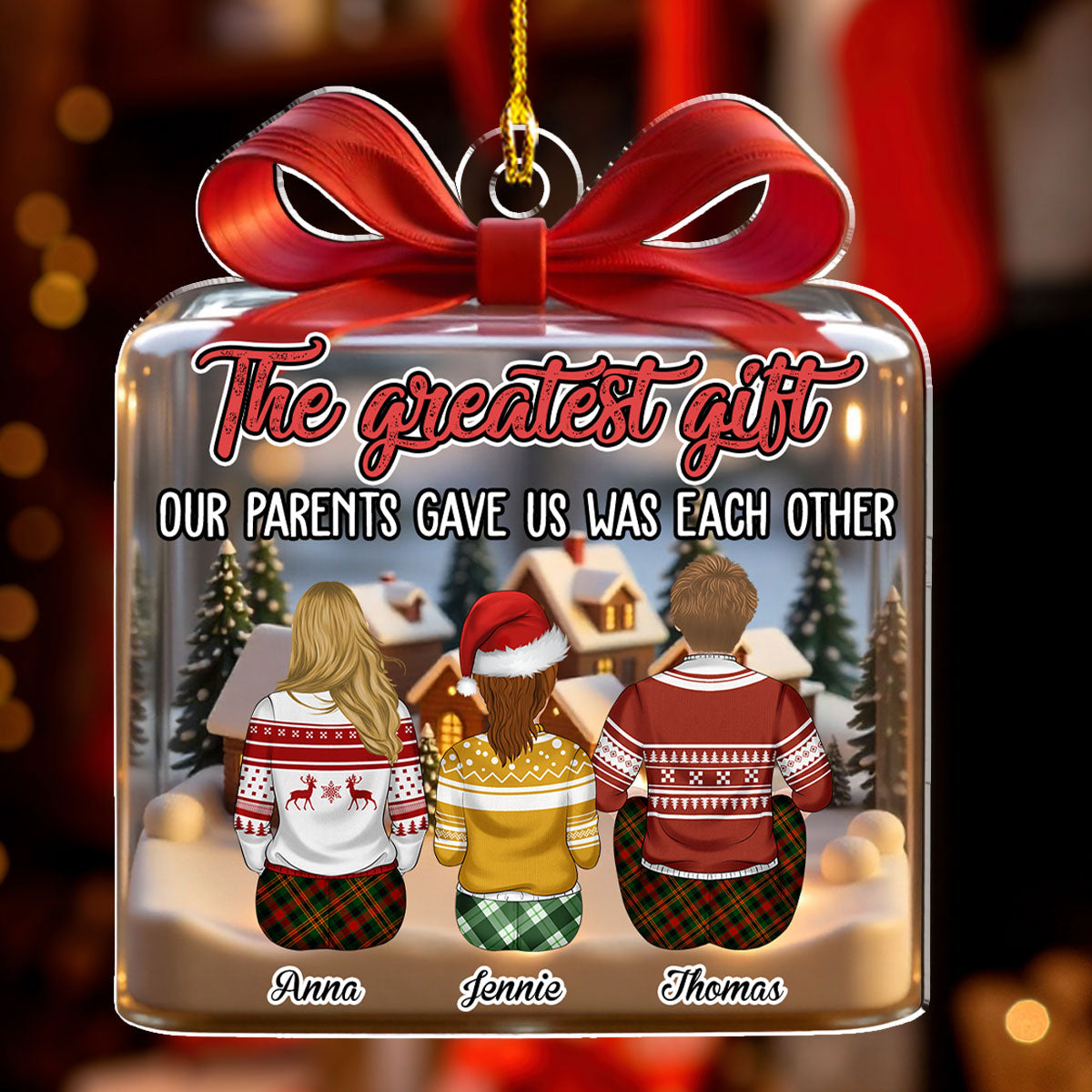 Our Greatest Gift - Personalized Custom Acrylic Ornament