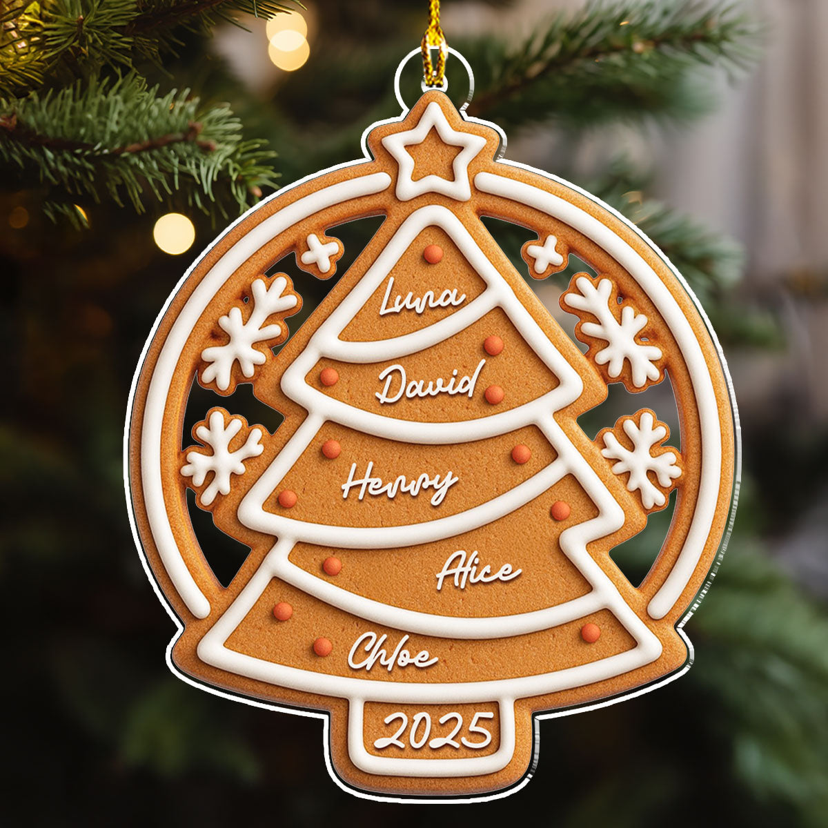 Our Family Cake - Personalized Custom Acrylic Ornament