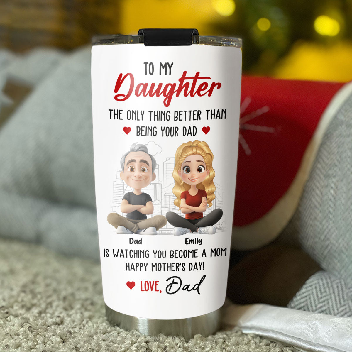 Watching You Become A Mom Is Great - Personalized Custom Tumbler