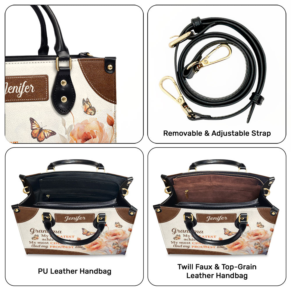 My Greatest Achievement - Personalized Custom Leather Bag