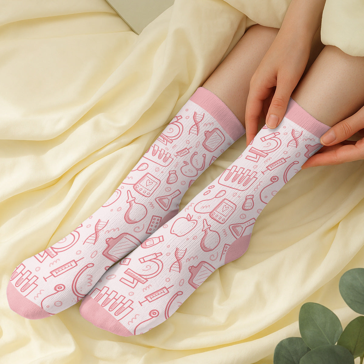 This Nurse Is Off Duty - Personalized Custom Crew Socks