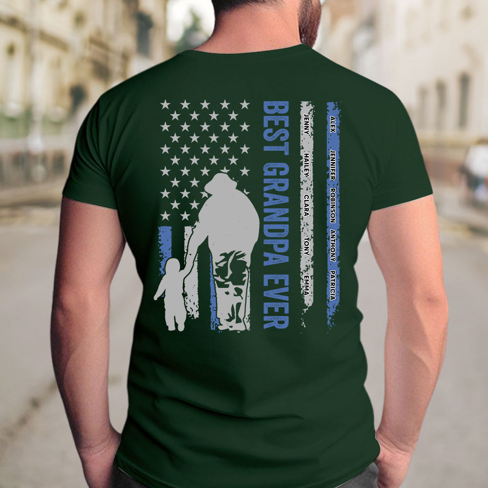 Best Grandpa Ever - Personalized Custom Shirt