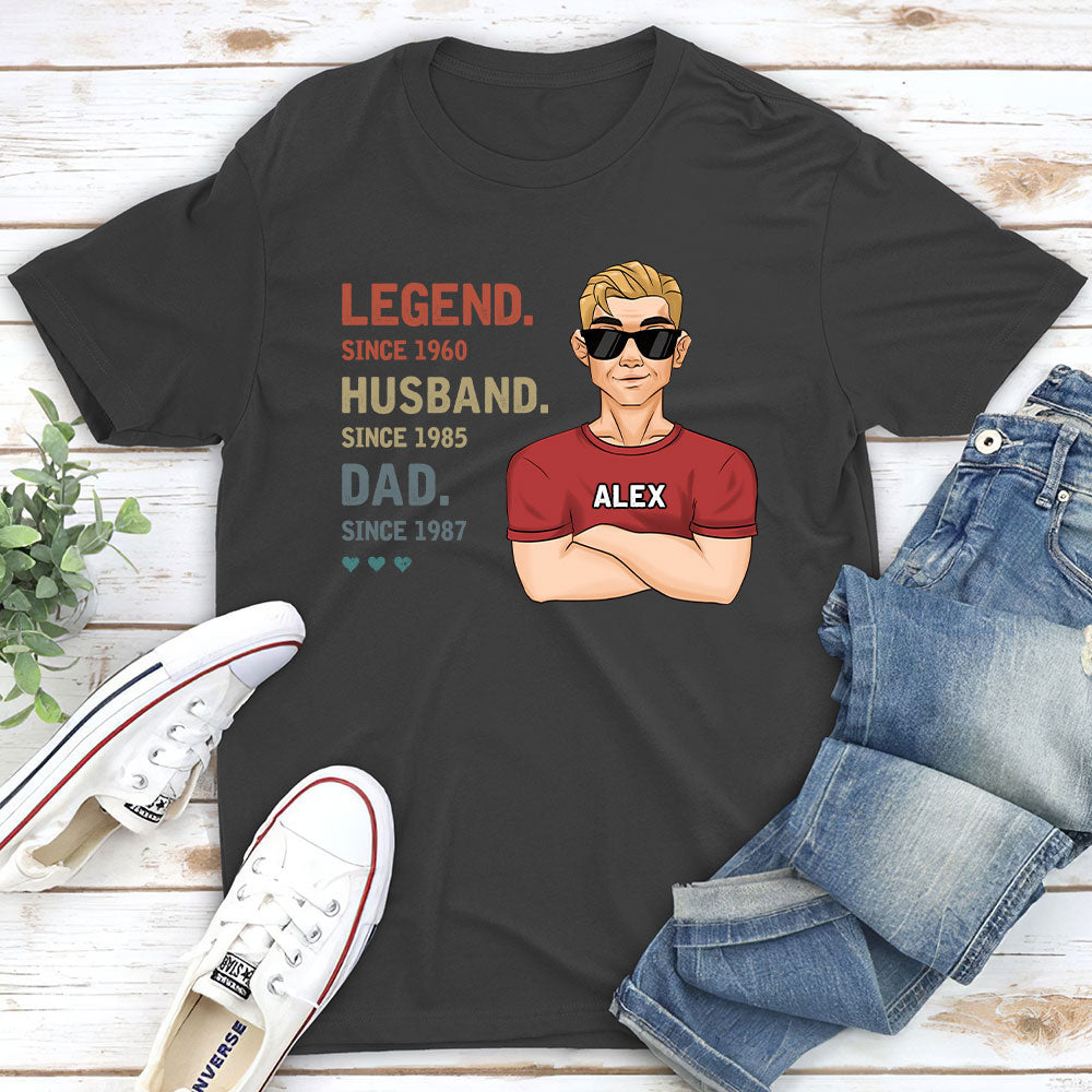 Legend Dad - Personalized Custom Shirt