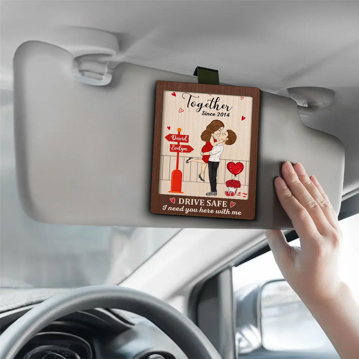 Love You So - Personalized Custom Car Visor Clip