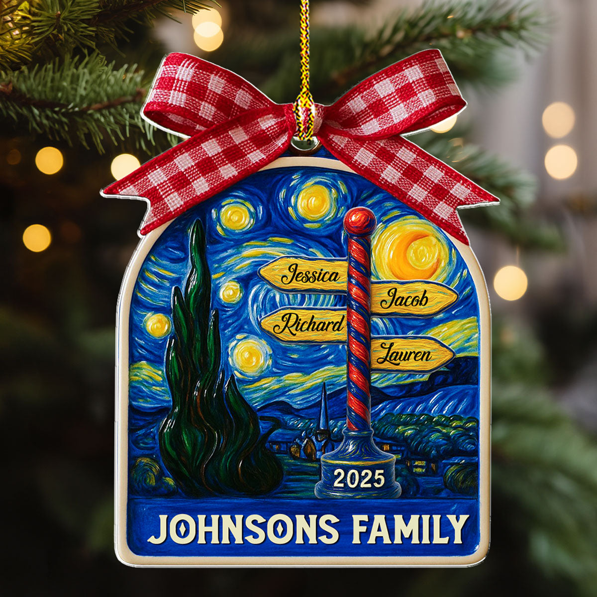 Festive Family Nights - Personalized Custom Acrylic Ornament