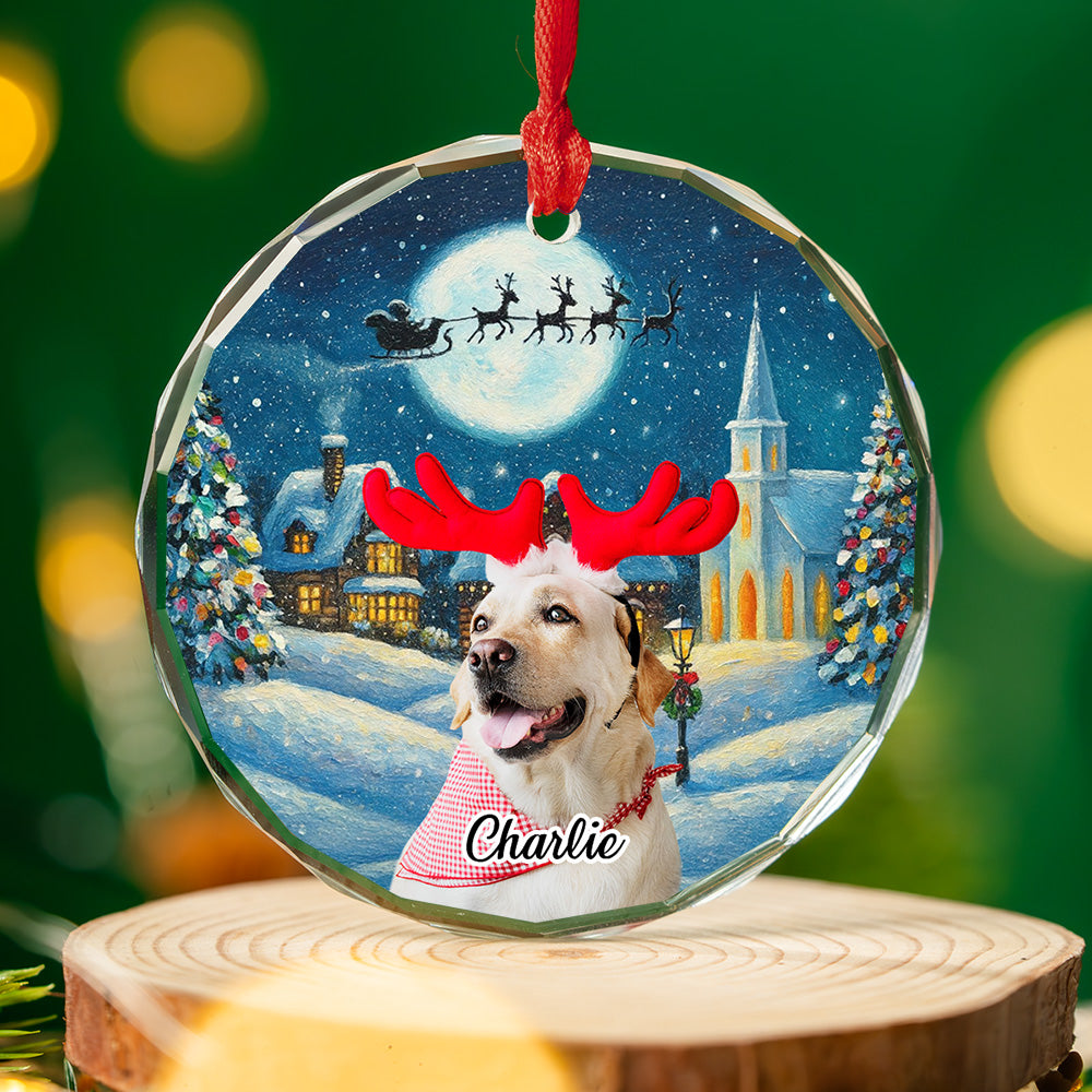 Falling In Me Photo - Personalized Custom Glass Ornament