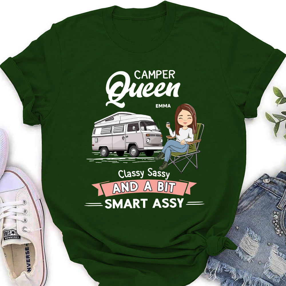Camper Queen - Personalized Custom Women's T-shirt